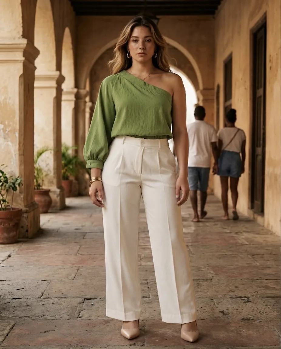Detalle de Blusa Betty de YACADI.