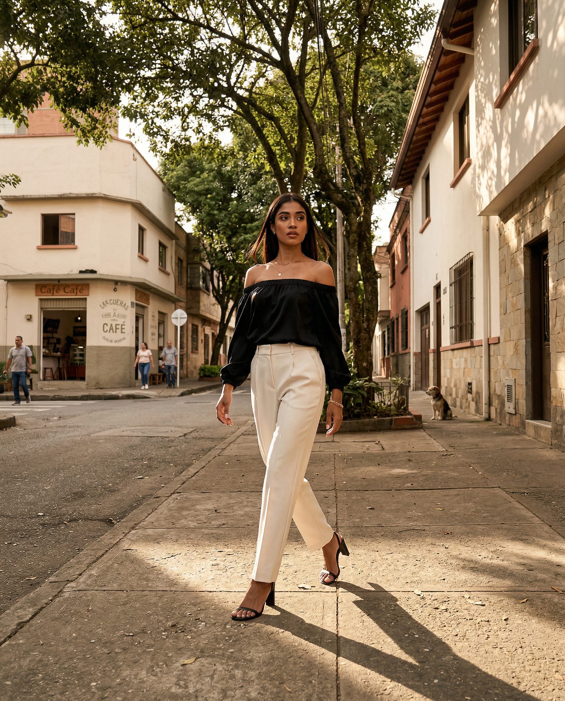 Detalle de Blusa Bianca de YACADI.