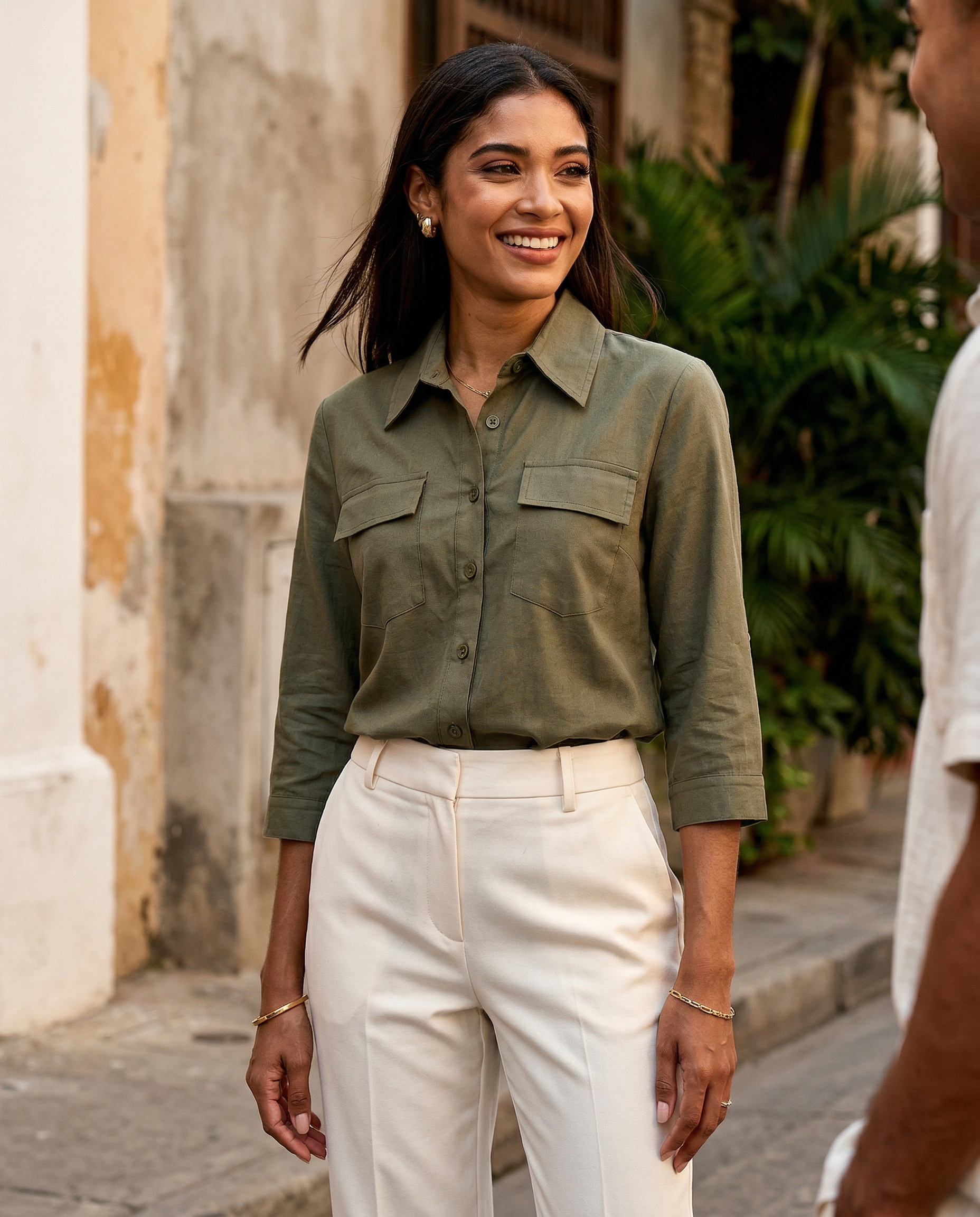 Detalle de Blusa Clarissa de YACADI.