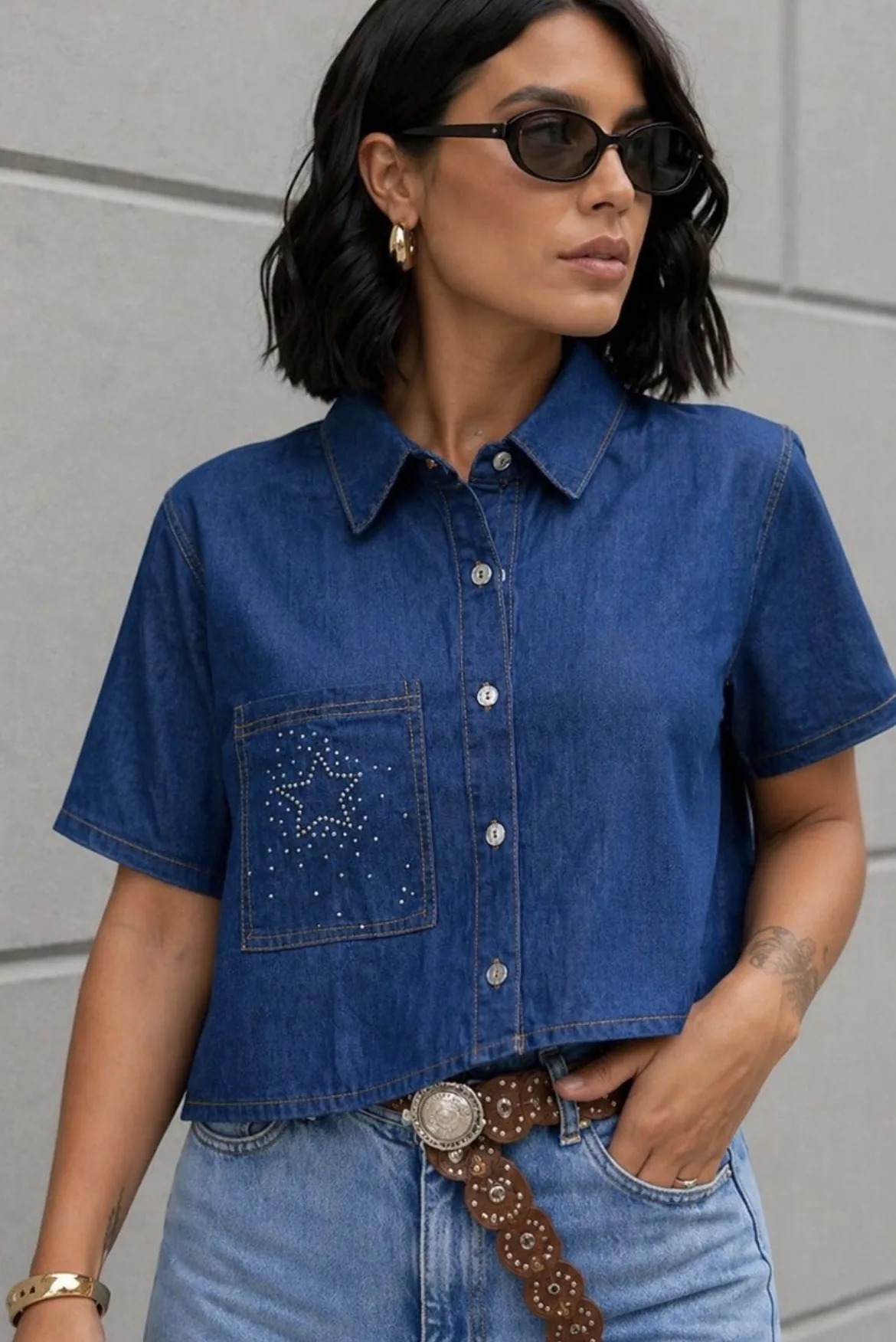 Vista adicional de Blusa Jazmin Jean de YACADI.