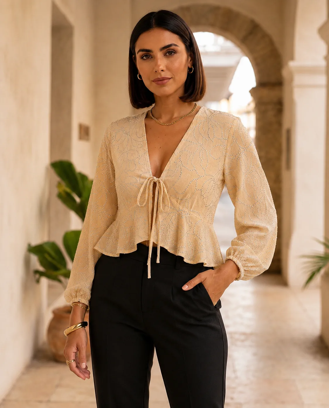 Referencia 6 de Blusa Luisa Brillantes de YACADI.