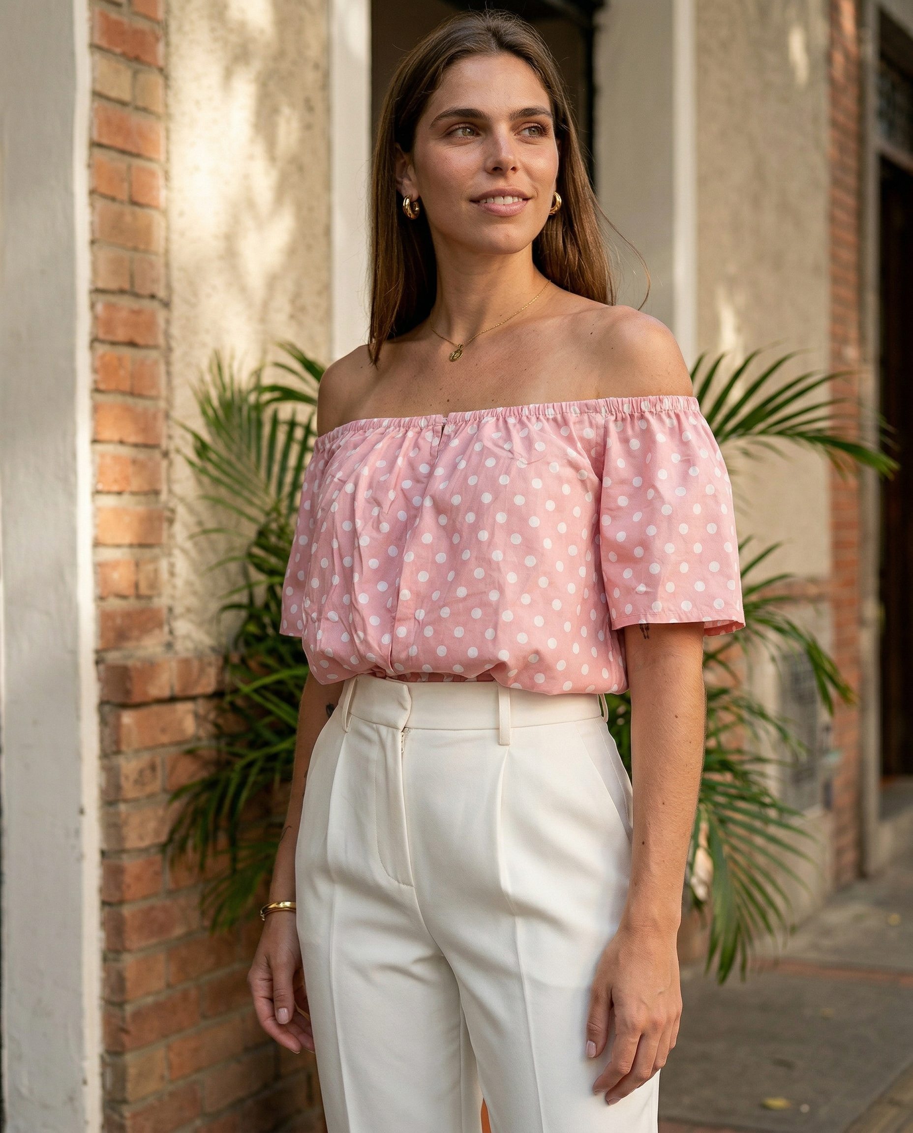 Detalle de Blusa Marce Puntos de YACADI.