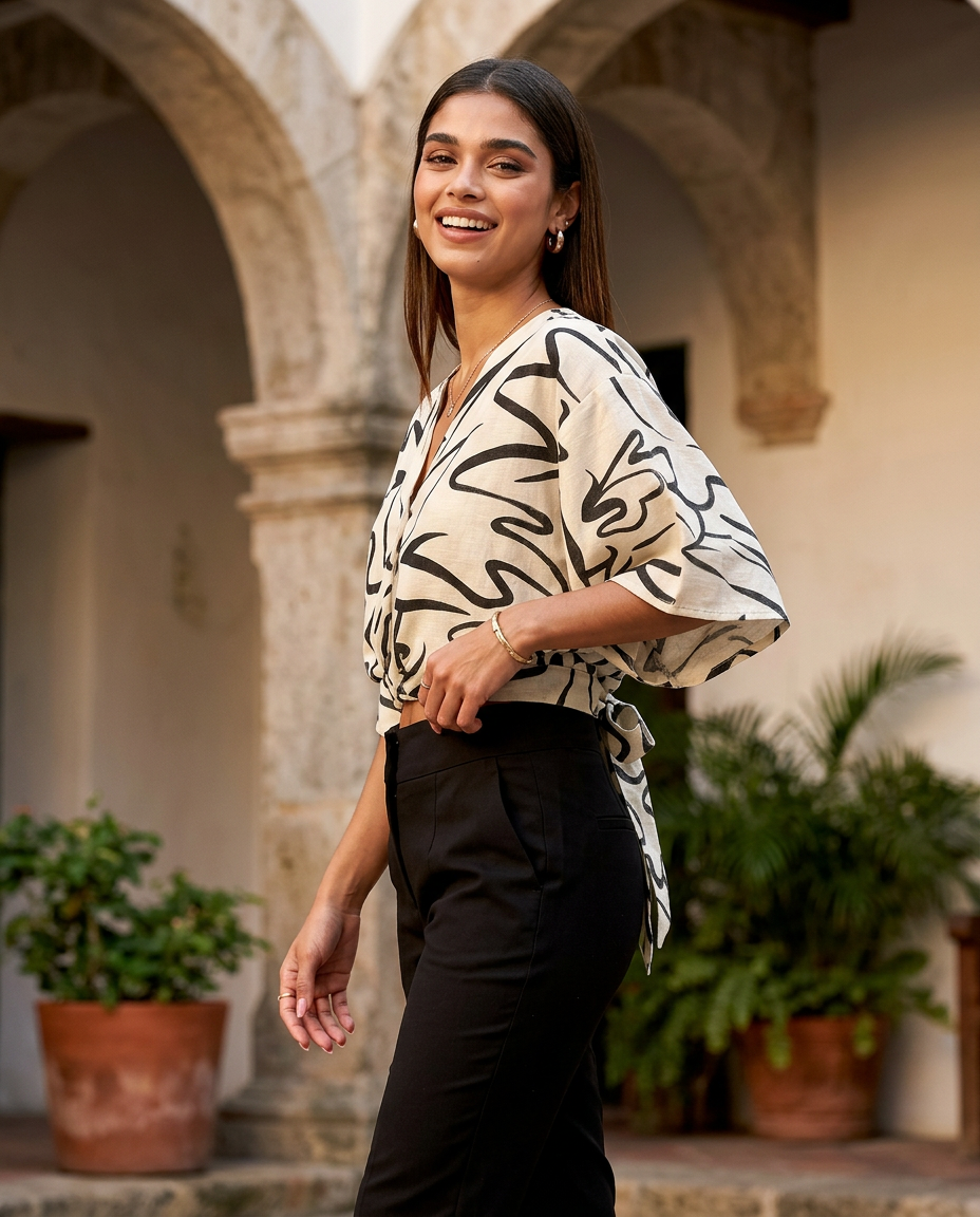 Referencia 4 de Blusa Mariposa Estampada de YACADI.