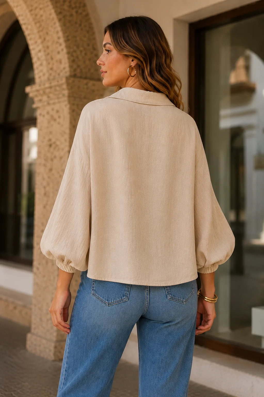Detalle de Blusa Mercy de YACADI.