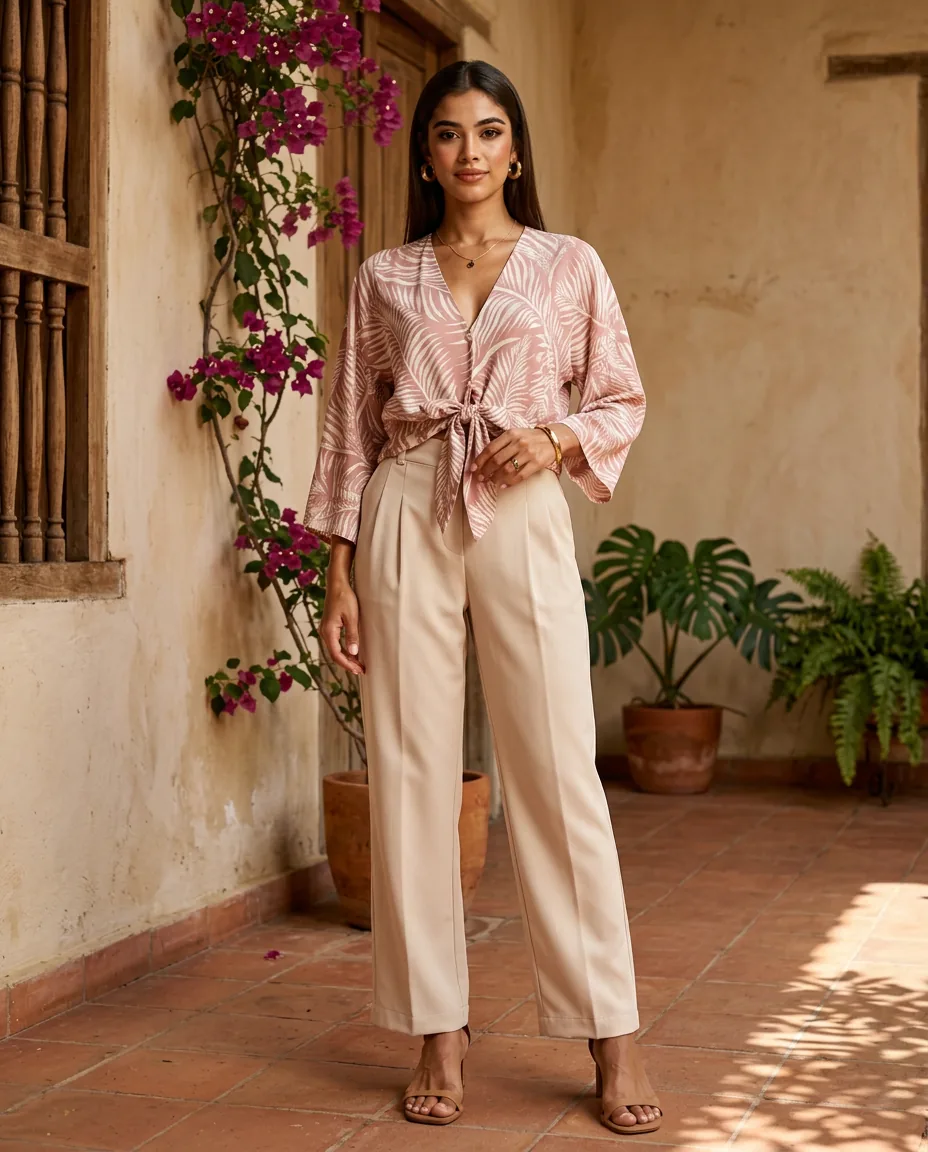 Vista principal de Blusa Nata Caucho de YACADI.