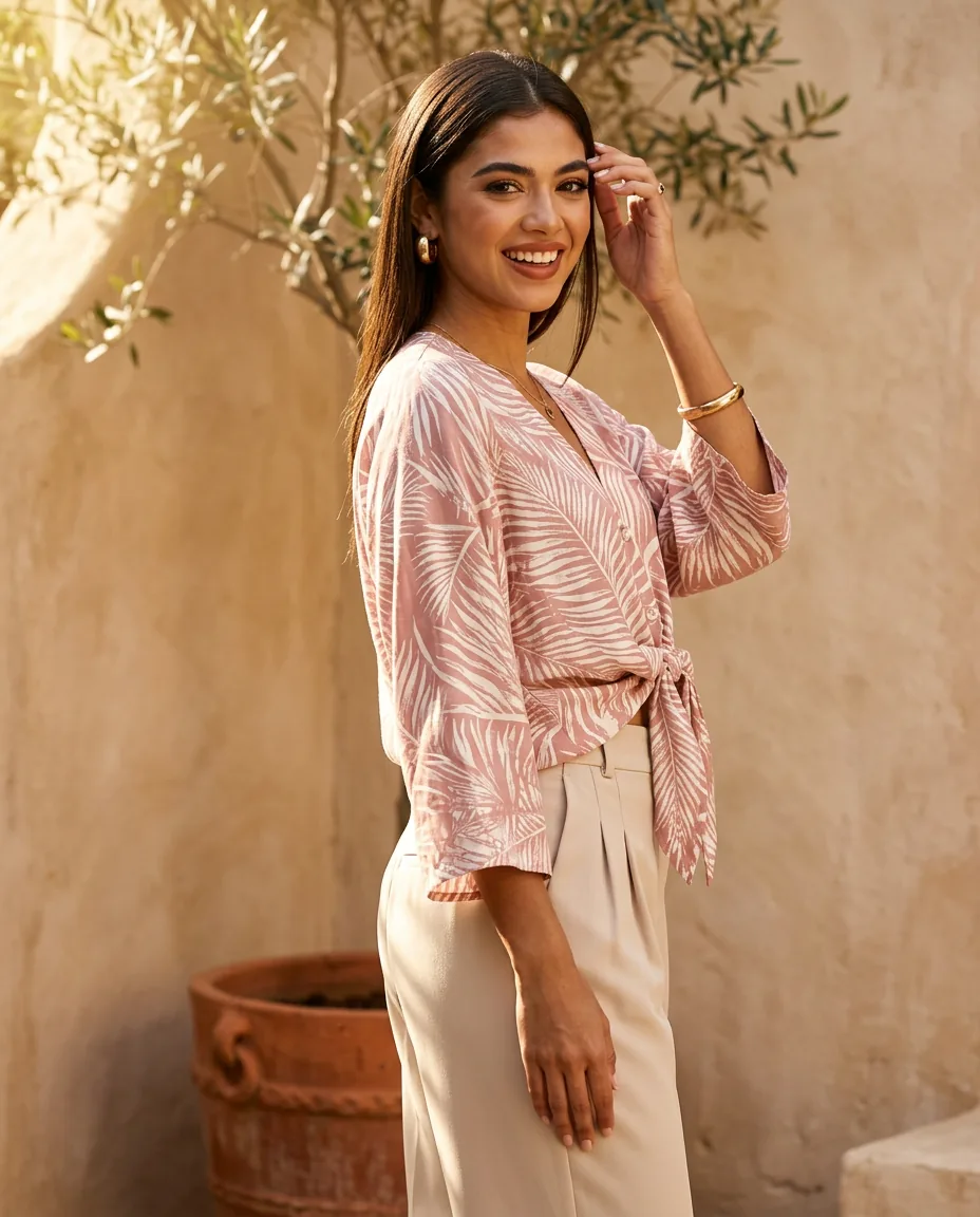 Detalle de Blusa Nata Caucho de YACADI.
