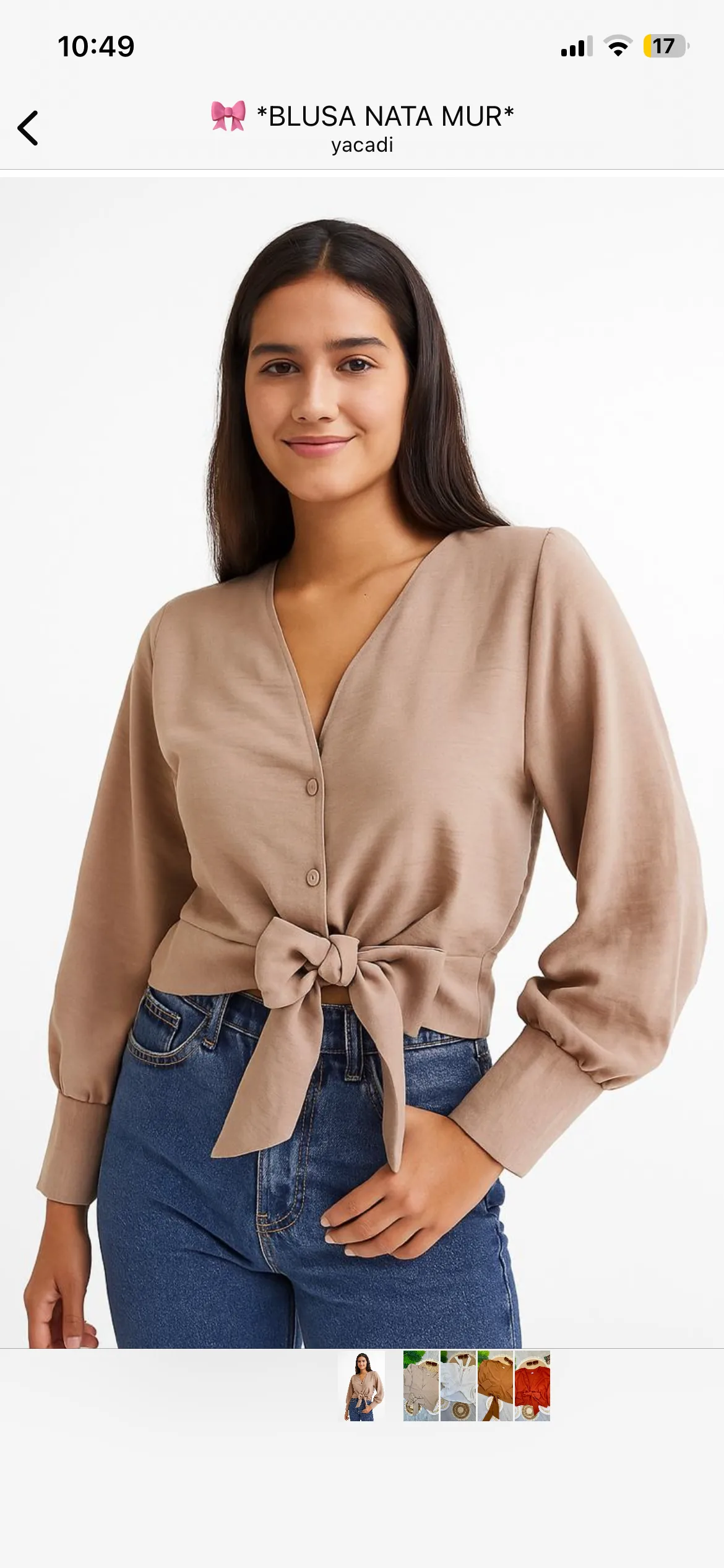 Vista principal de Blusa Nata Mur de YACADI.
