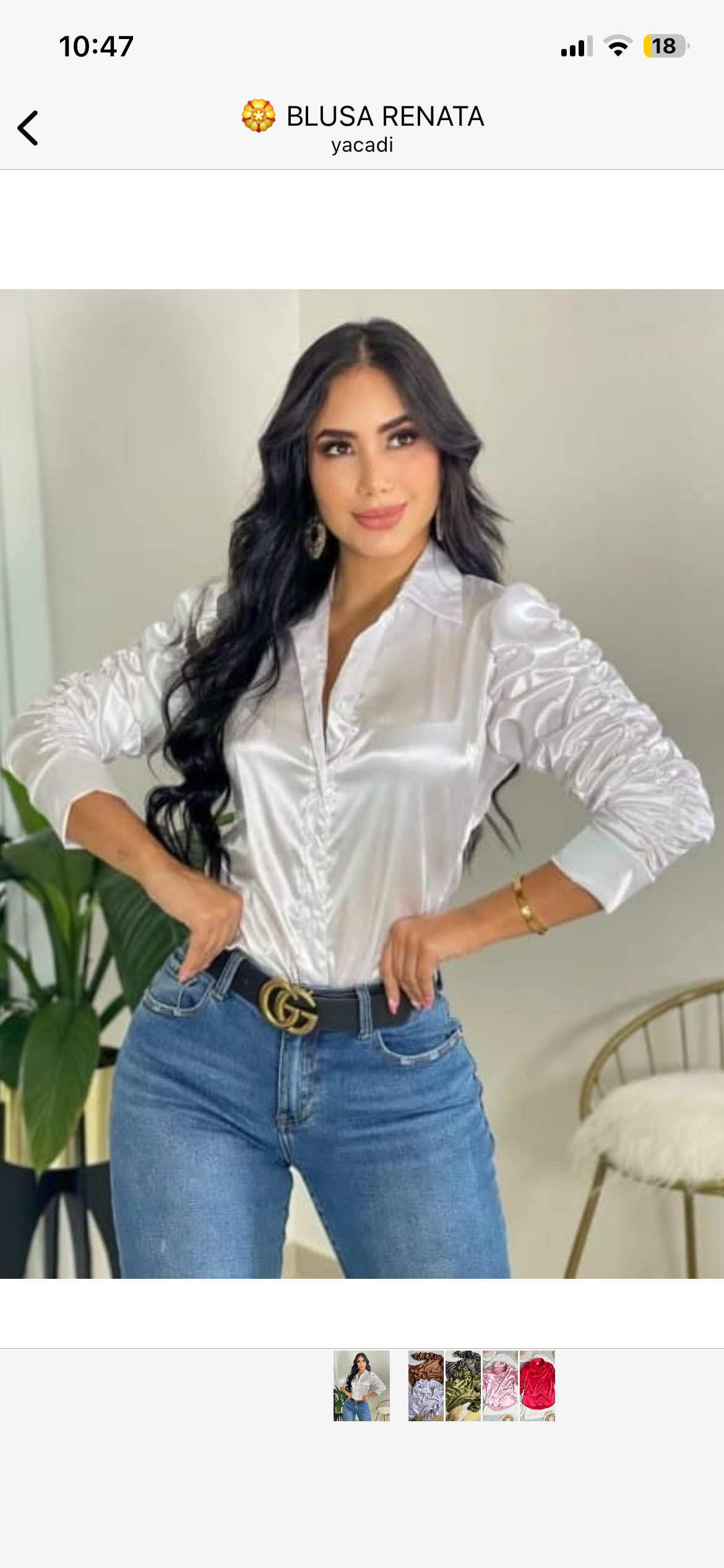 Detalle de Blusa Renata de YACADI.