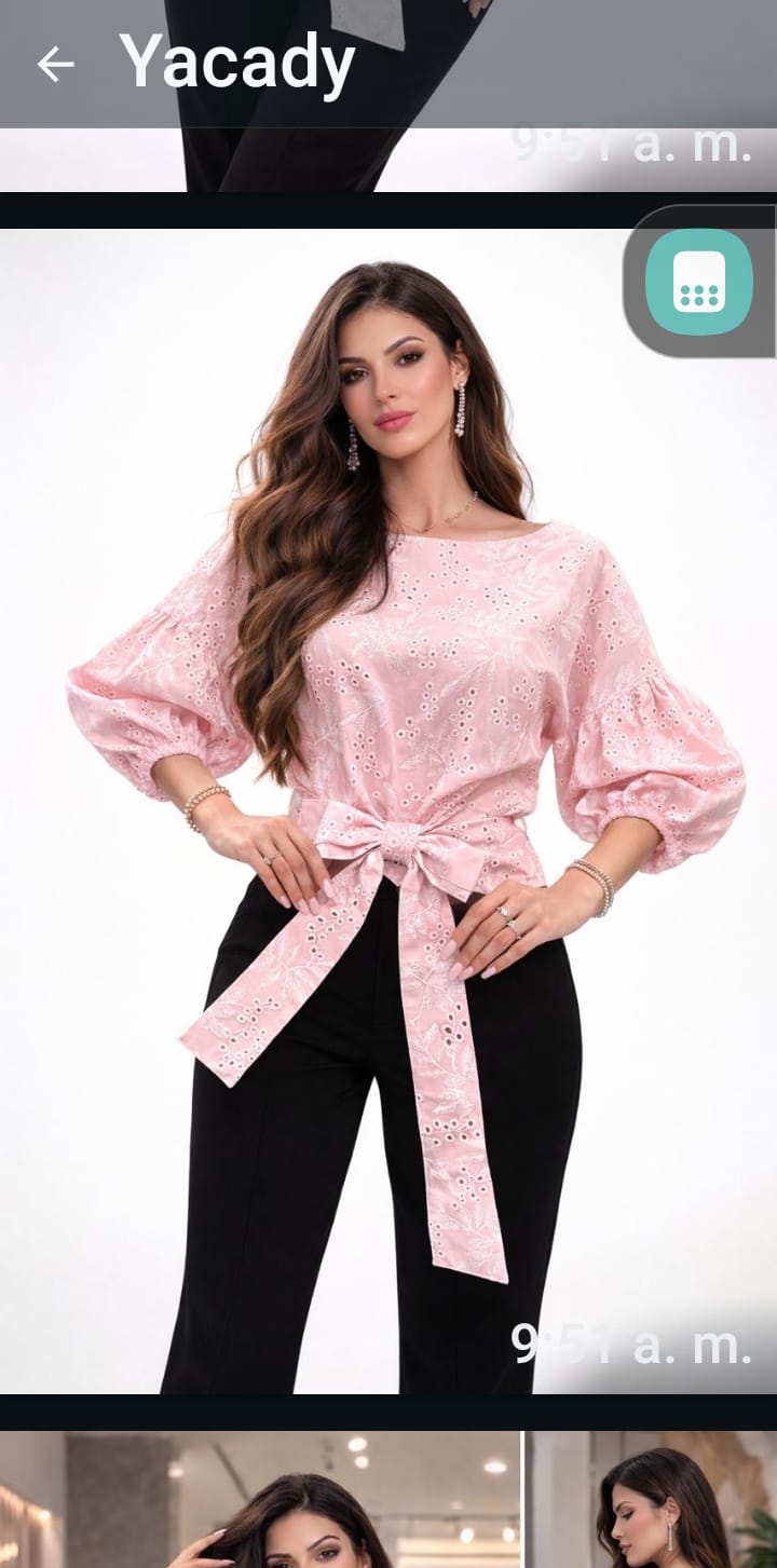 Vista adicional de Blusa Tania Ojalillo de YACADI.