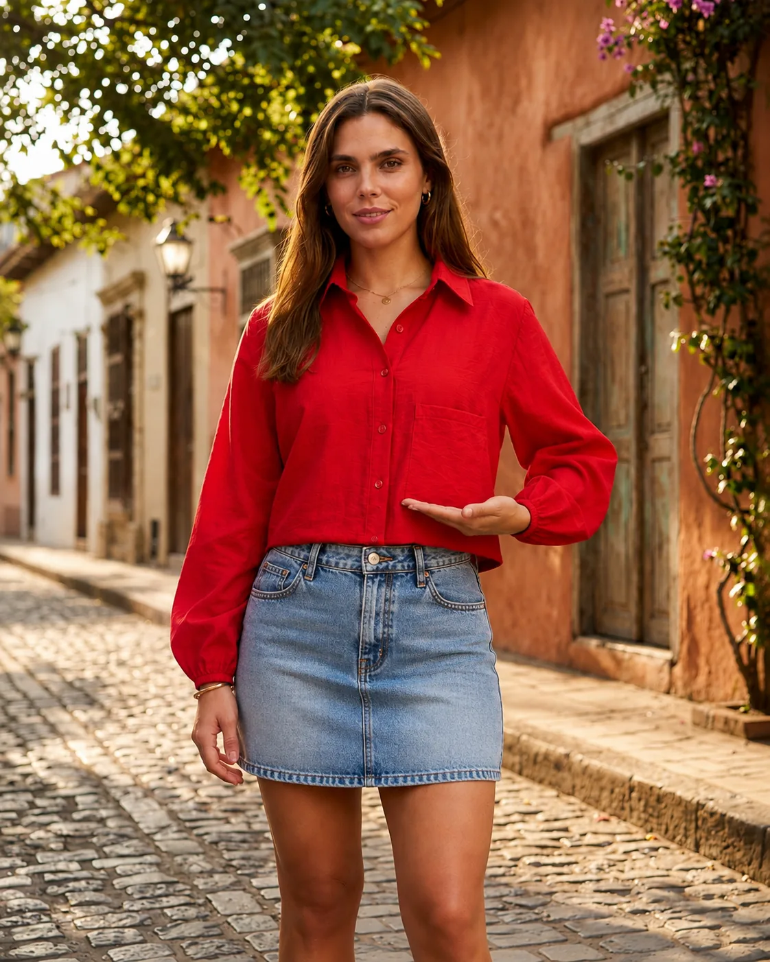 Referencia 4 de Blusa Viena Ojalillo de YACADI.