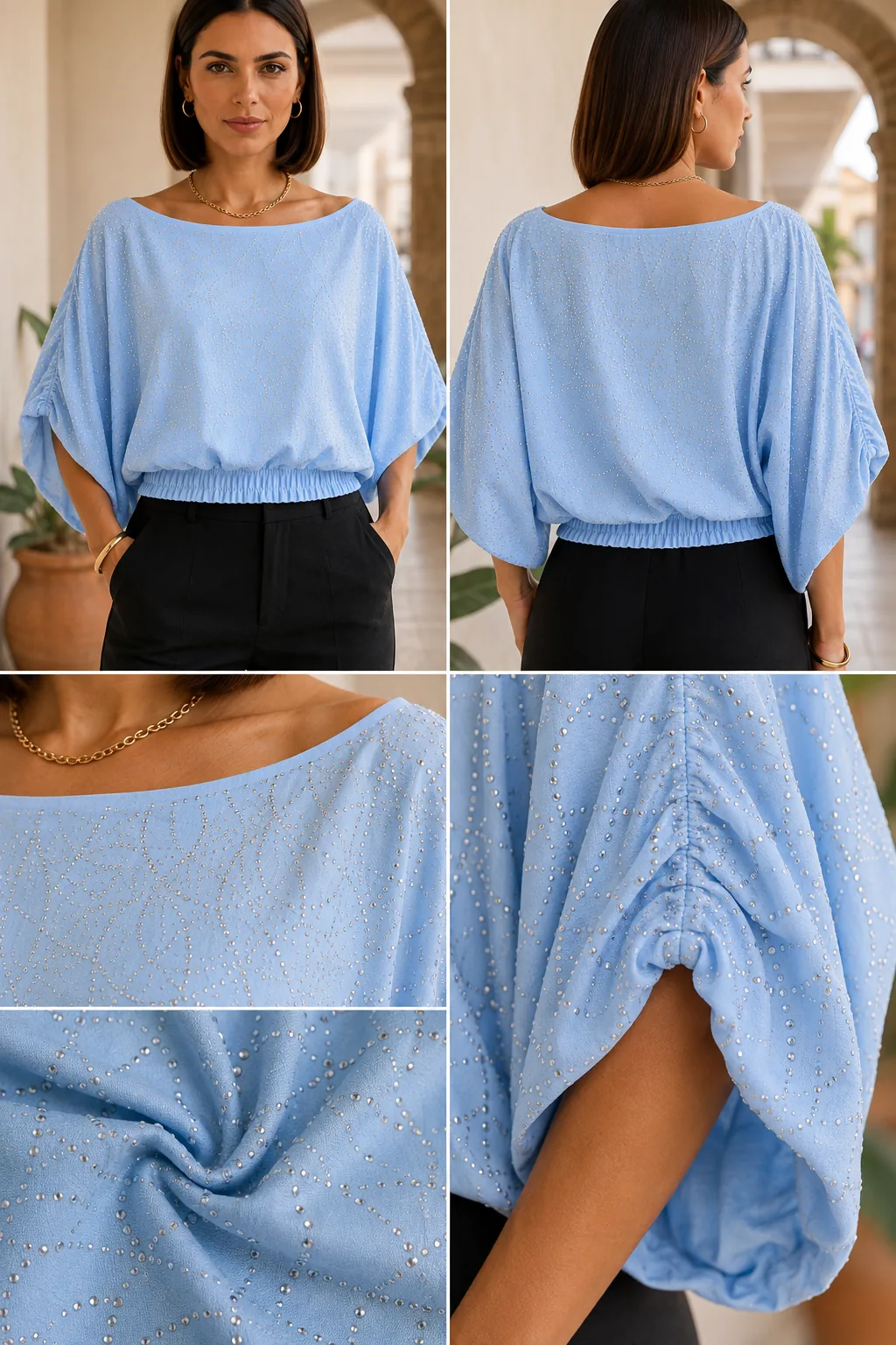 Referencia 4 de Blusa Zara Brillante de YACADI.
