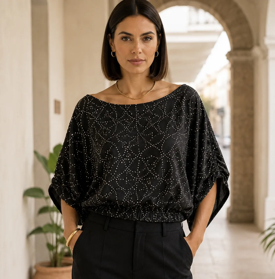 Referencia 5 de Blusa Zara Brillante de YACADI.