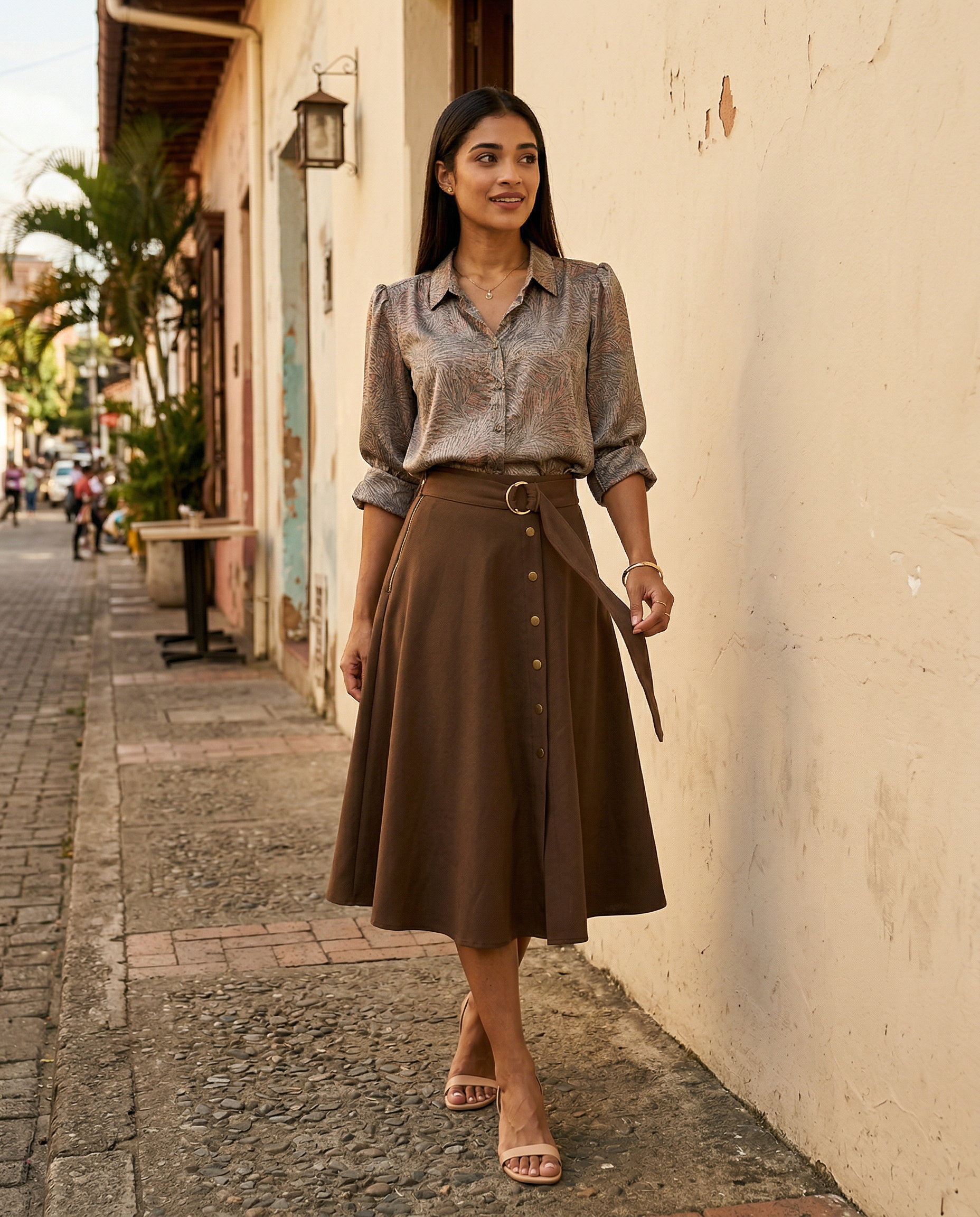 Detalle de Falda Broches de YACADI.