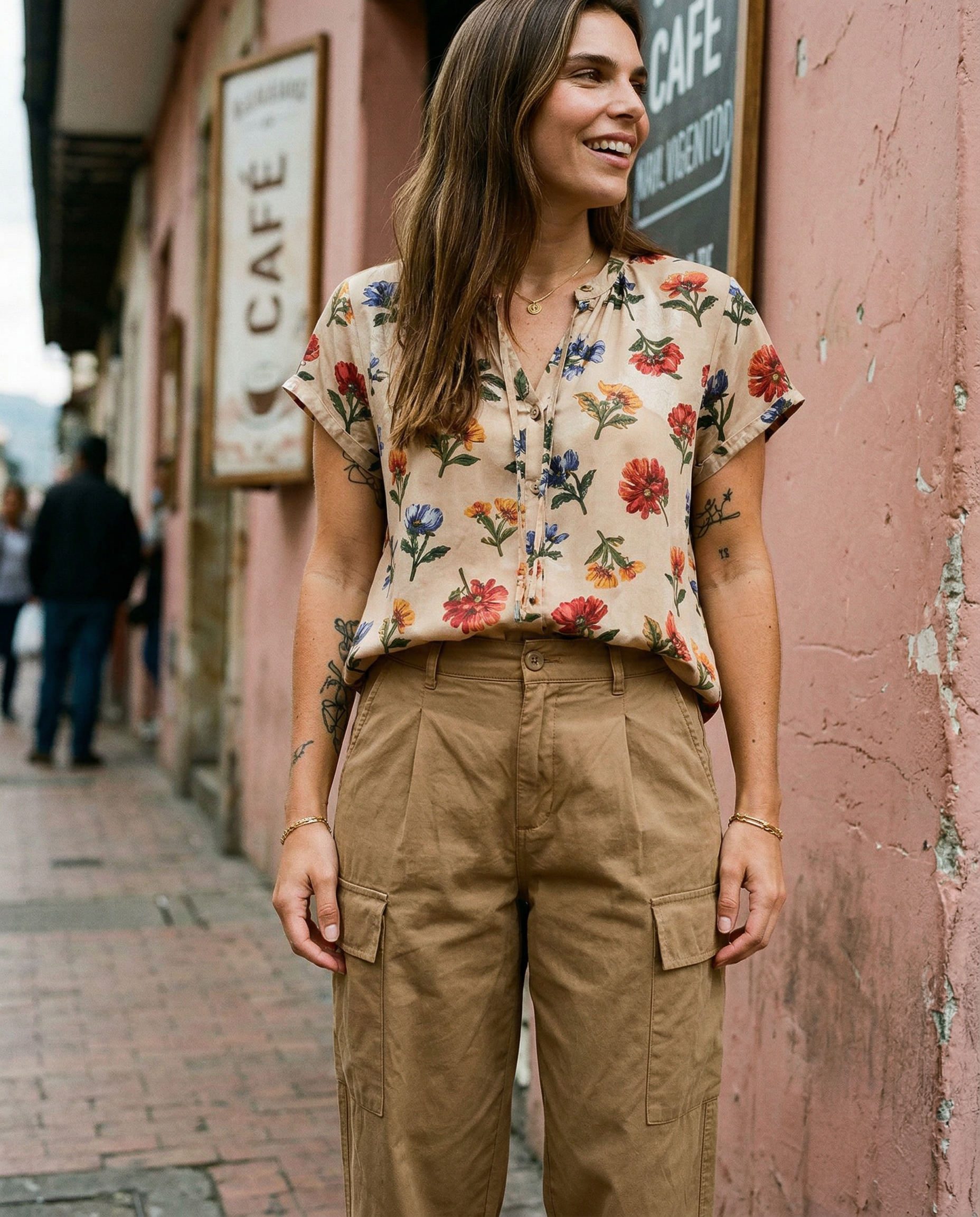 Detalle de Pantalon Barrel de YACADI.